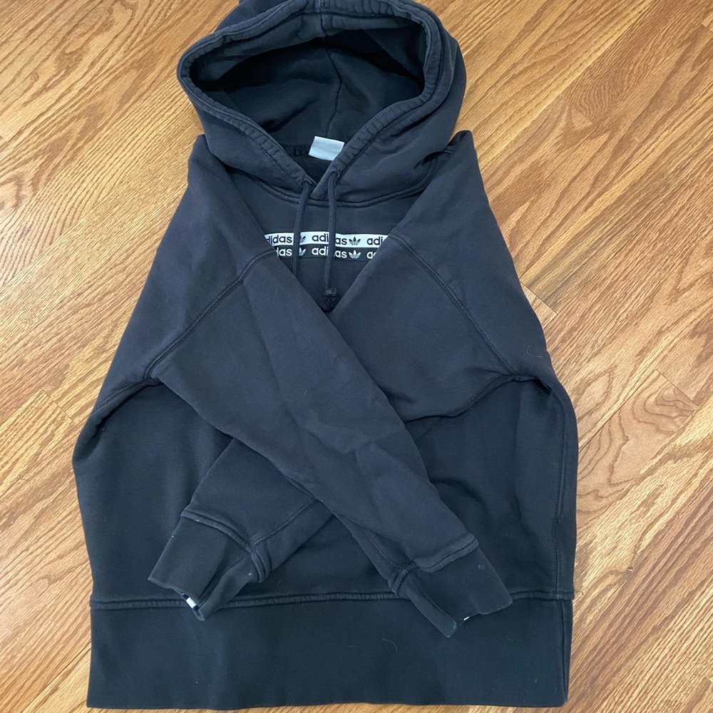 Adidas originals RYV tape hoodie & sweat pants tracksuit w logo tape detail - Picture 9 of 12